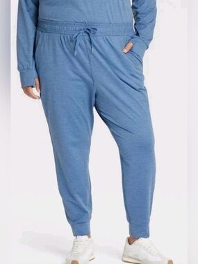Women's Soft Stretch Mid-Rise
Joggers - All in Motion™ Heathered
Blue 1X